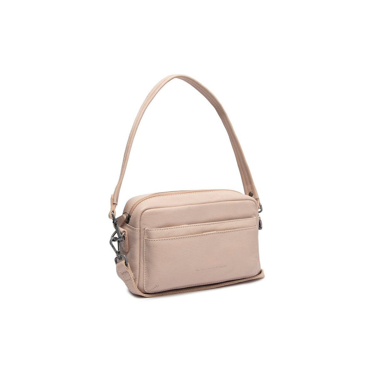 Liora Full-Grain Leather Shoulder Bag für Damen in Classic 100% Full-Grain Leather - Full Exterior Front Profile View | Online Kaufen