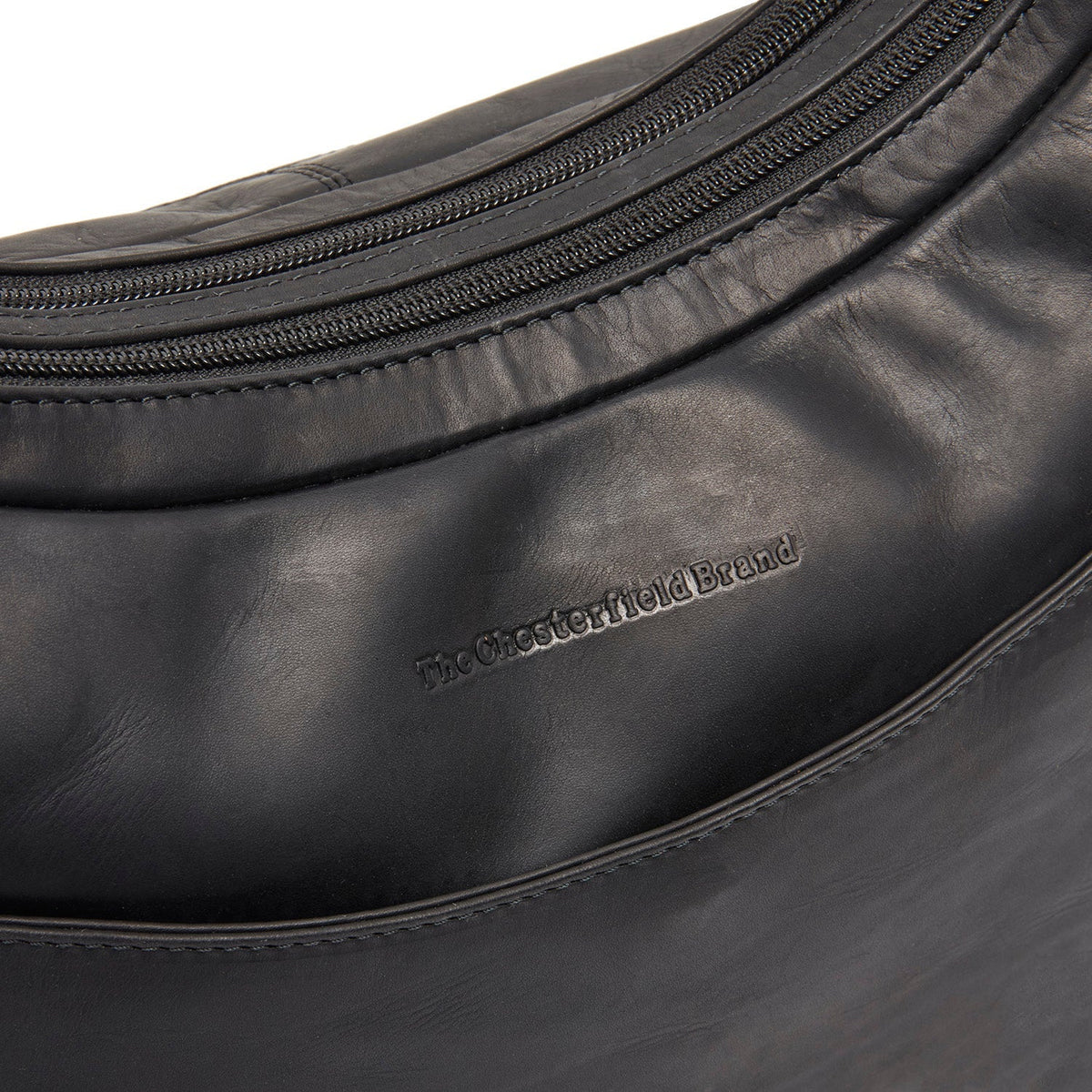 
Classic 100% Full-Grain leather Bag - Rückansicht mit verstärkten Lederträgern & handwerklichen Nähten