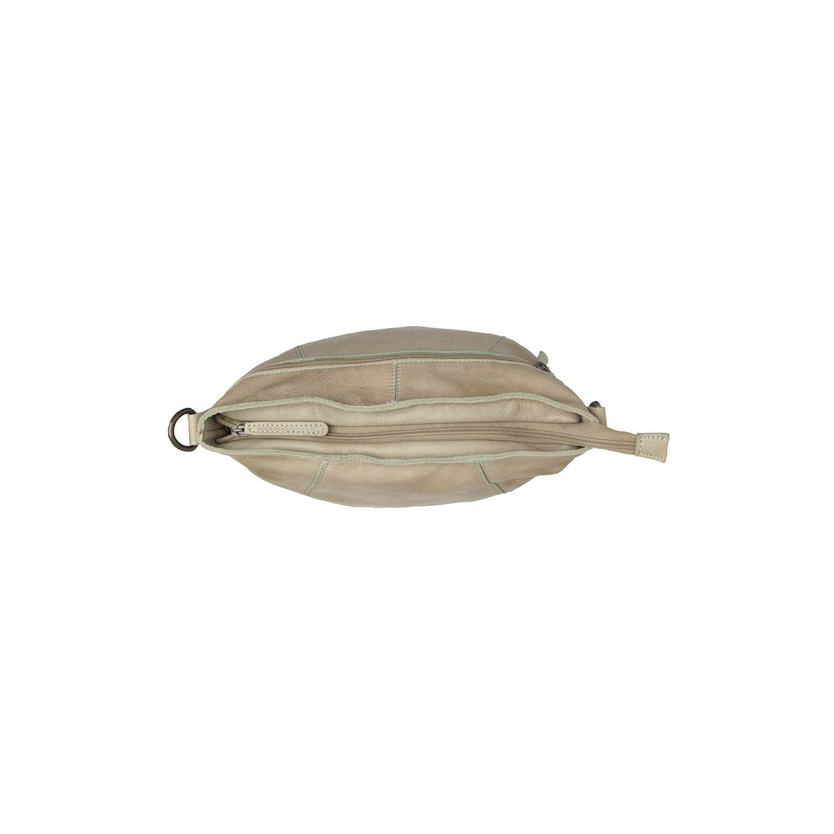 Sintra Full-Grain Leather Shoulder Bag für Damen - Structured Side Profile Showing Gusset Depth &amp; Expansion Capacity