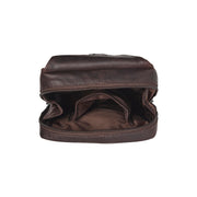 Brown Leather Sling Bag Turelle für Damen, detail view 5