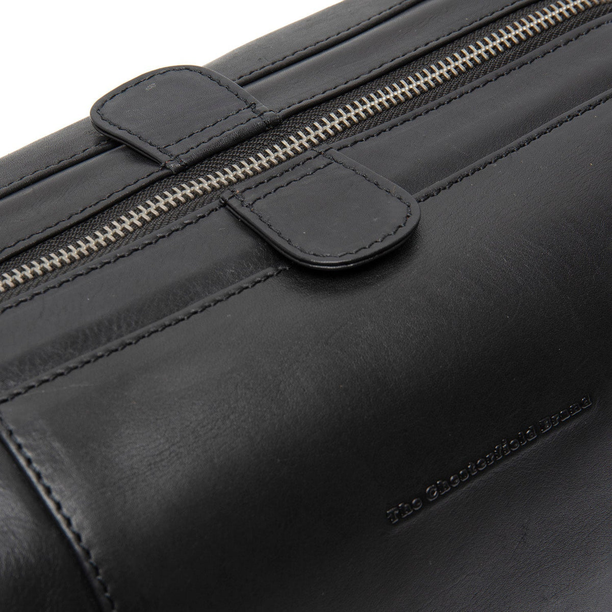 Authentic 100% Full-Grain Leather Grain Texture &amp; Heavy-Duty Seam Stitching Detail