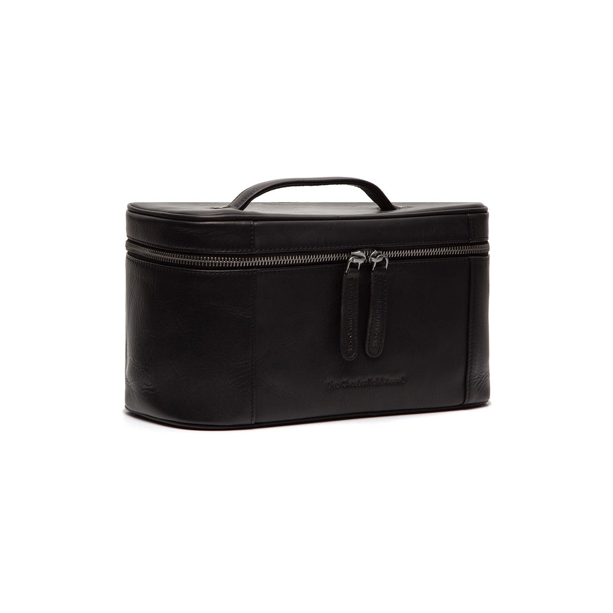Limone Full-Grain Leather Toiletry Bag für Damen in Classic 100% Full-Grain Leather - Vorderansicht &amp; maßgeschneiderte Silhouette | Online Kaufen