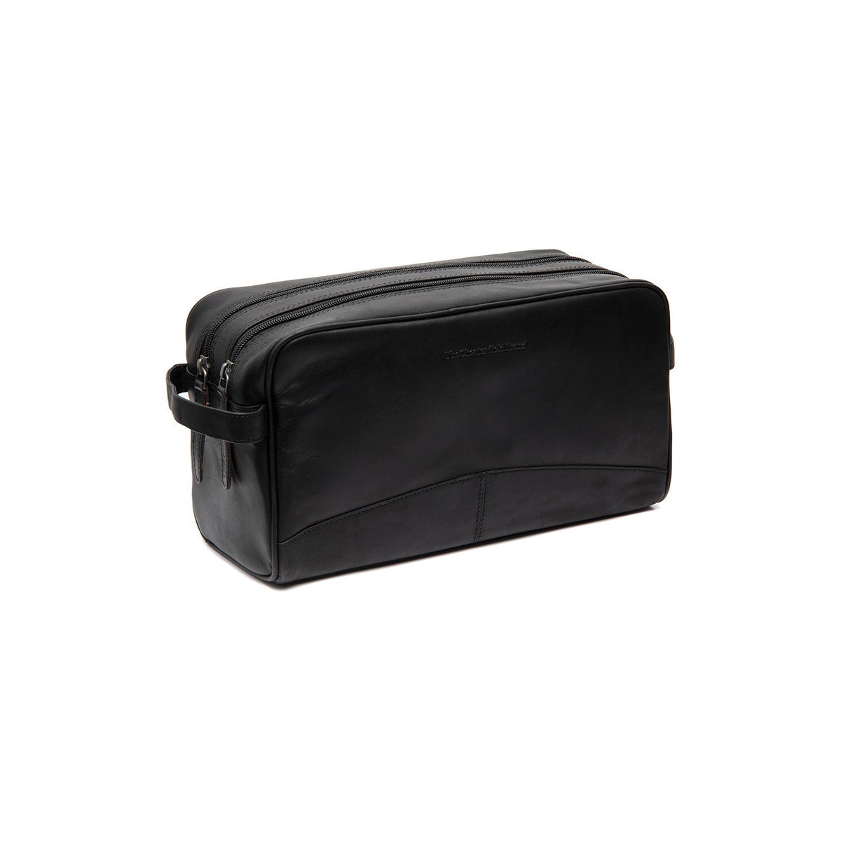 Stefan Full-Grain Leather Toiletry Bag für Damen in Classic 100% Full-Grain Leather - Vorderansicht &amp; maßgeschneiderte Silhouette | Online Kaufen