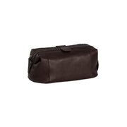 Tailored Rib Cuffs &amp; Hem Craftsmanship Construction Detail on Vince Full-Grain Leather Toiletry Bag für Damen