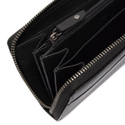 
Classic 100% Full-Grain leather Wallet - Rückansicht mit verstärkten Lederträgern & handwerklichen Nähten