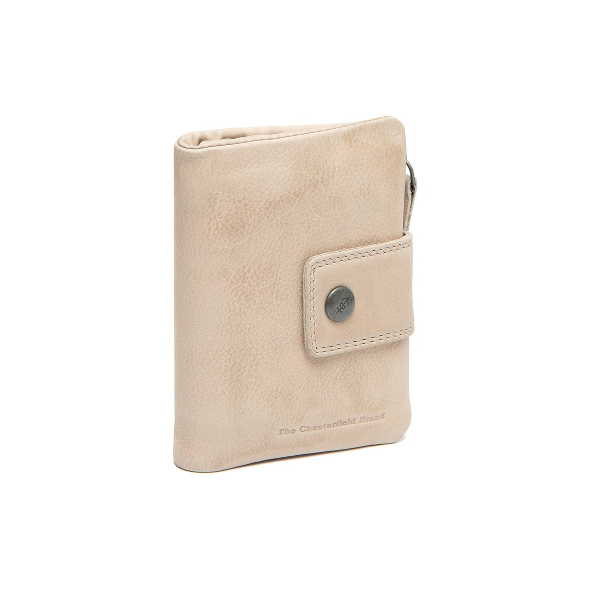 Mavona Full-Grain Ledergeldbörse für Damen in Classic 100% Full-Grain Leather - Full Exterior Front Profile View | Online Kaufen
