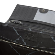 Mirthe Full-Grain Ledergeldbörse für Damen - Structured Side Profile Showing Gusset Depth &amp; Expansion Capacity