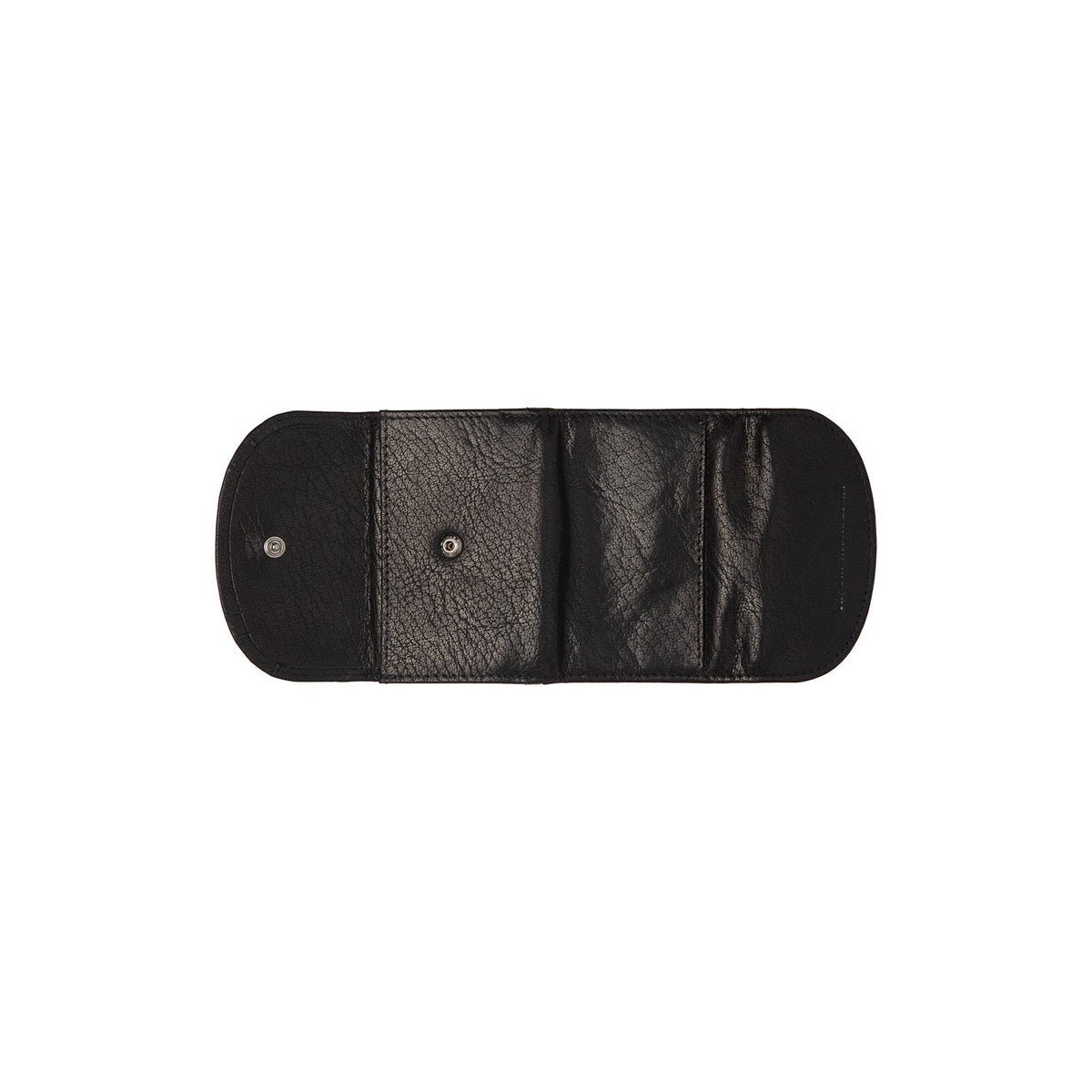 Solid Antique Brass Hardware &amp; Heavy-Duty Dual Zipper Detail on Newton Vollnarbenleder Wallet