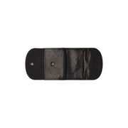 Solid Antique Brass Hardware &amp; Heavy-Duty Dual Zipper Detail on Newton Vollnarbenleder Wallet