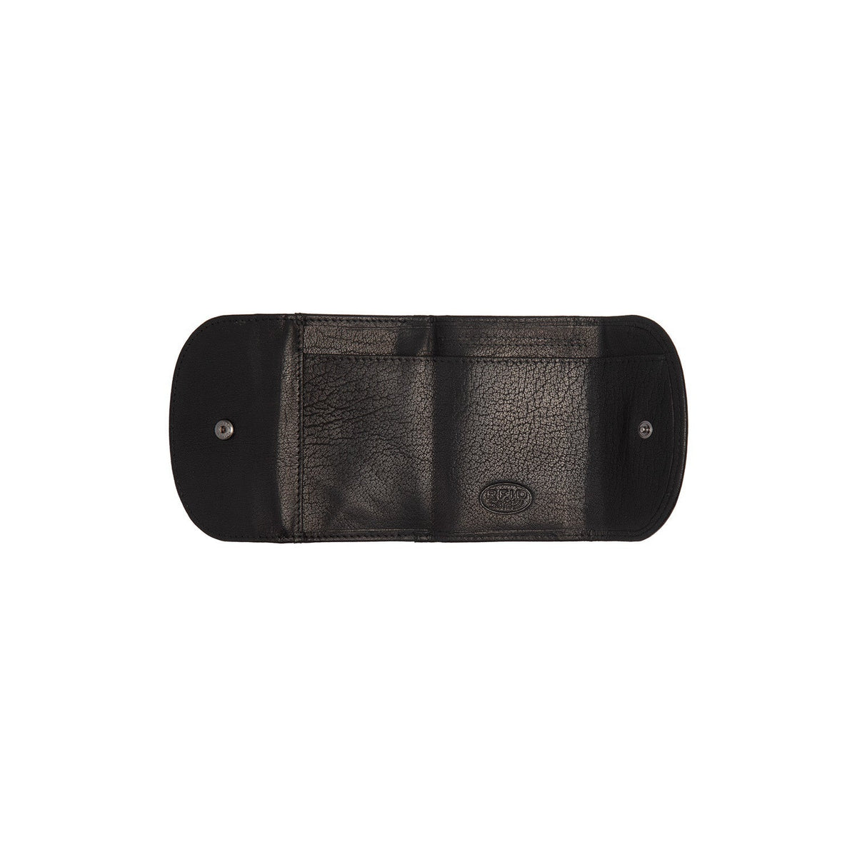 Newton Vollnarbenleder Wallet - Structured Side Profile Showing Gusset Depth &amp; Expansion Capacity