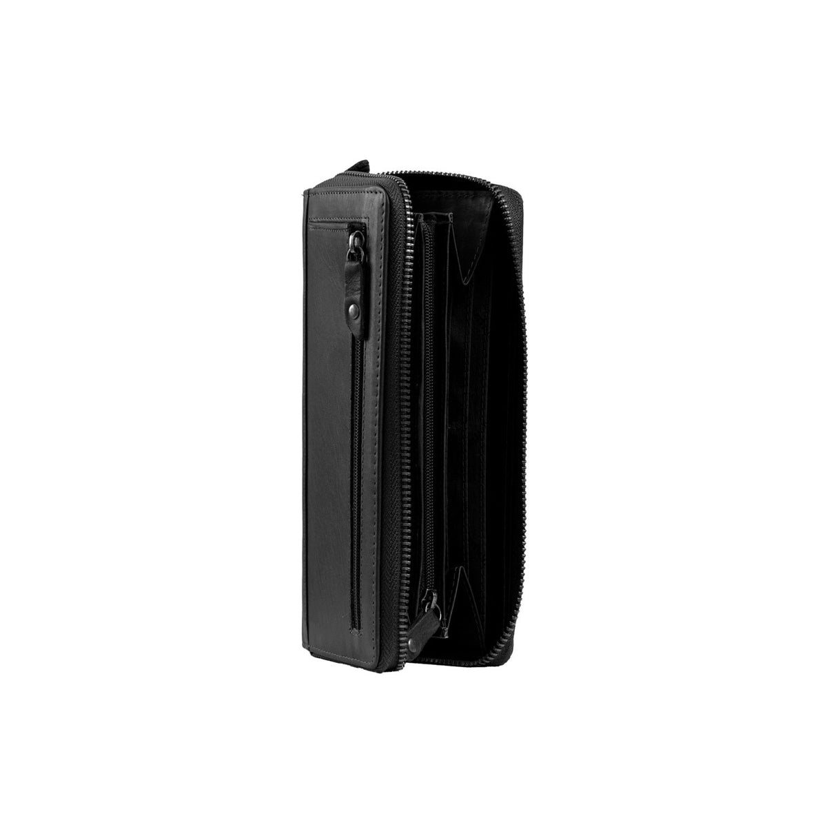 Nova Full-Grain Ledergeldbörse für Damen - Structured Side Profile Showing Gusset Depth &amp; Expansion Capacity