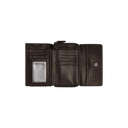 
Classic 100% Full-Grain leather Wallet - Rückansicht mit verstärkten Lederträgern & handwerklichen Nähten
