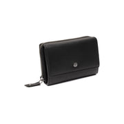 Salviano Full-Grain Ledergeldbörse für Damen in Classic 100% Full-Grain Leather - Full Exterior Front Profile View | Online Kaufen