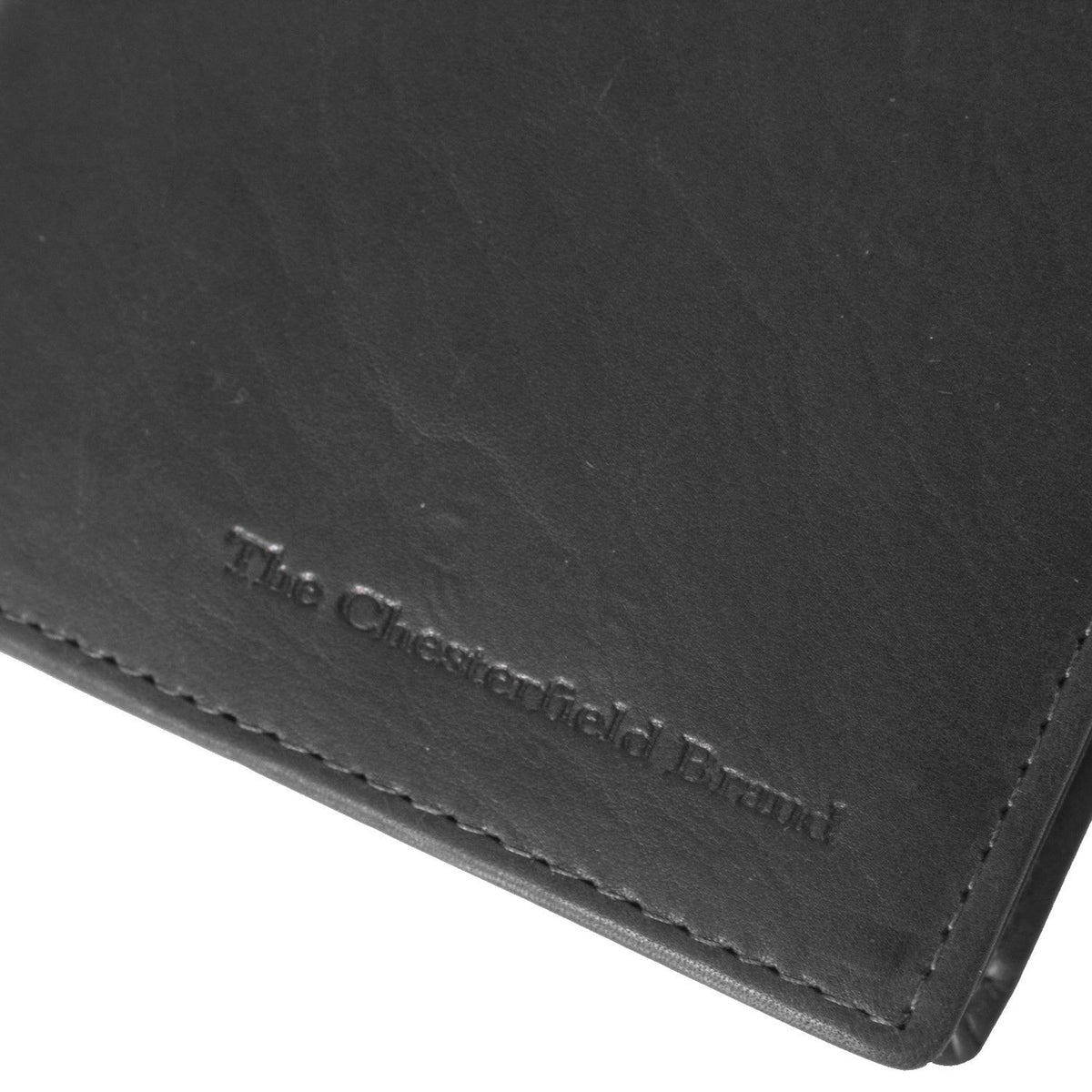 
Solid Antique Brass Hardware & Heavy-Duty Dual Zipper Detail on Siem Vollnarbenleder-Geldbörse