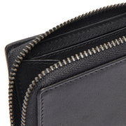 
Classic 100% Full-Grain leather Wallet - Rückansicht mit verstärkten Lederträgern & handwerklichen Nähten