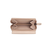 Solid Antique Brass Hardware &amp; Heavy-Duty Dual Zipper Detail on Zelan Full-Grain Ledergeldbörse für Damen