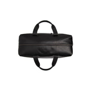 
Solid Antique Brass Hardware & Heavy-Duty Dual Zipper Detail on Conor Vollnarbenleder-Weekender-Reisetasche