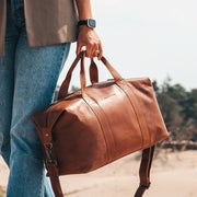 
Conor Vollnarbenleder-Weekender-Reisetasche – alternate product view 2