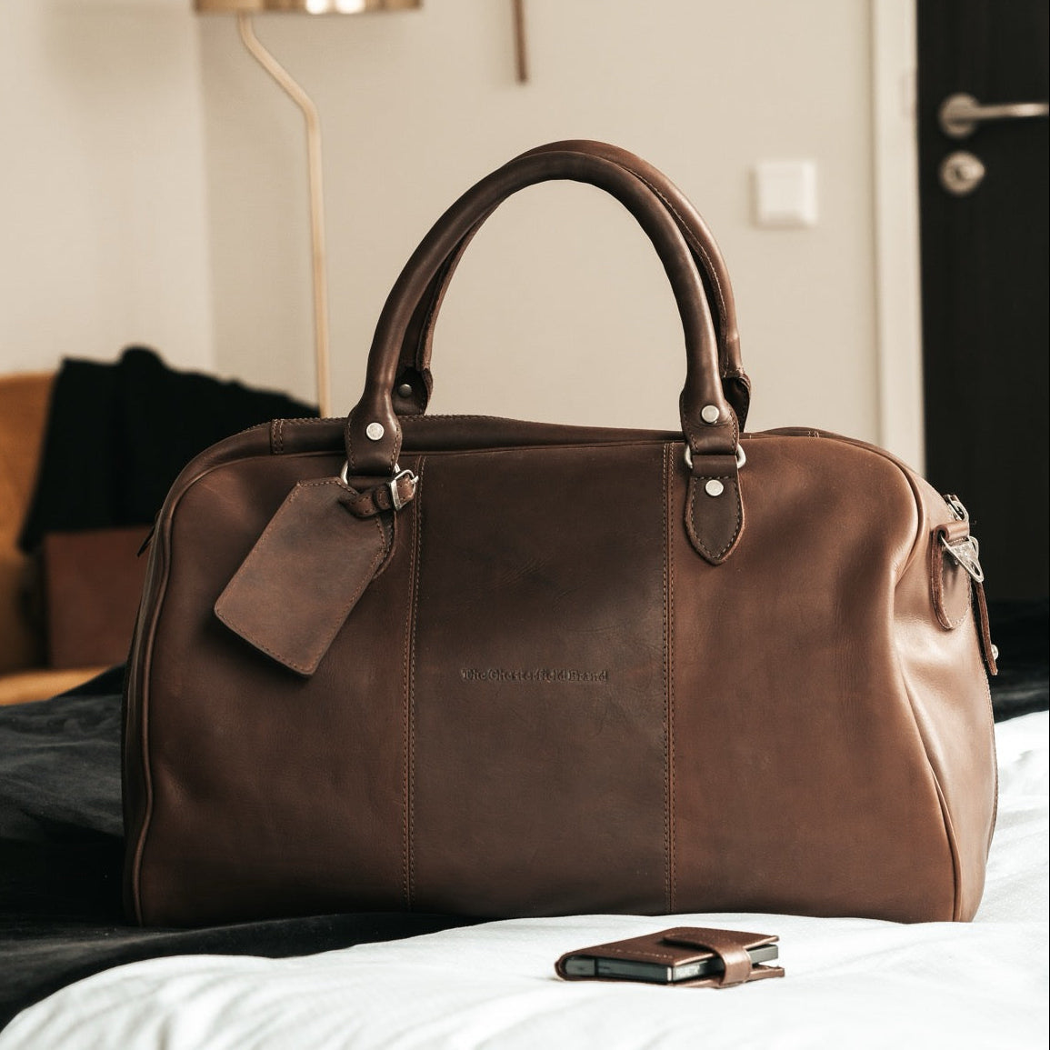 Liam Full-Grain Leather Weekender Bag für Damen – Zusätzliche Produktansicht 2