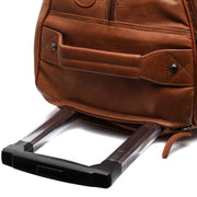 Cognac Leather Weekender Trolley Jayven für Damen, detail view 1