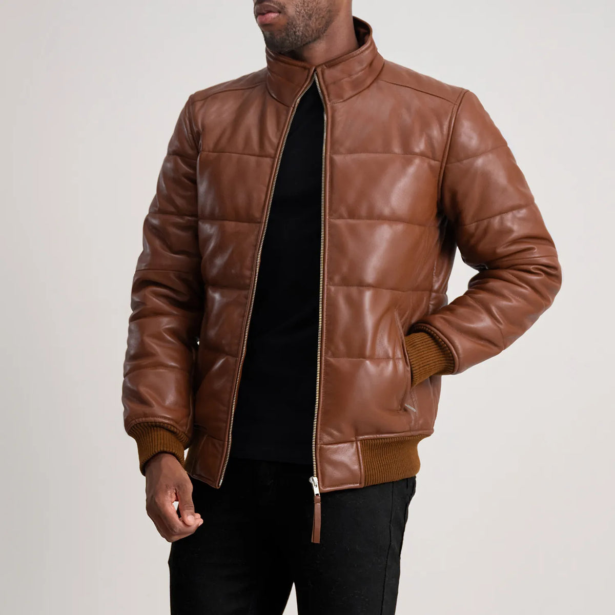 
Lucas Leder-Bomberjacke für Herren – alternate product view 1