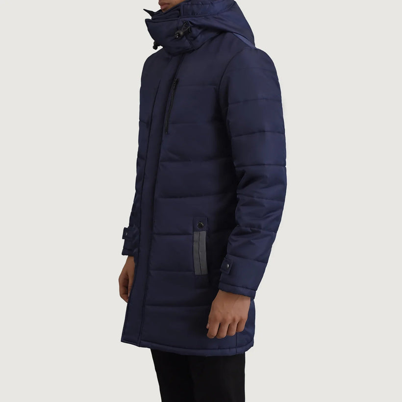 Moore Blau Hooded Parka für Herren