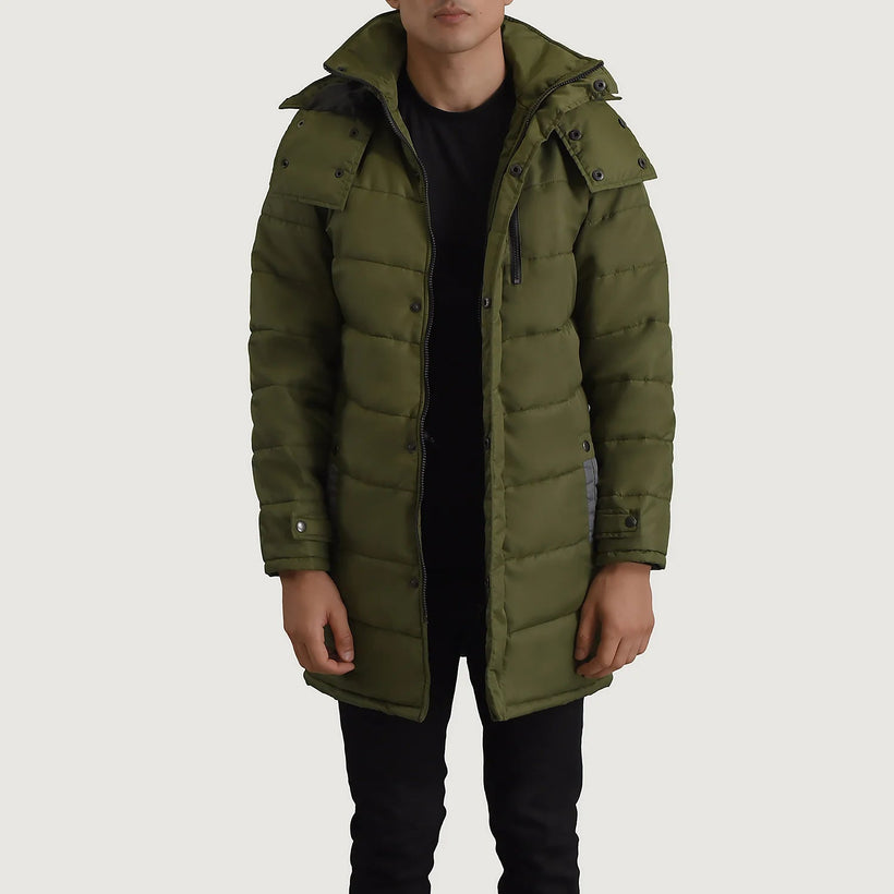 Moore Grün Hooded Parka für Herren