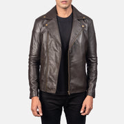 Noah Leder-Bikerjacke für Herren – Zusätzliche Produktansicht 1
