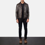 Noah Leder-Bikerjacke für Herren – Zusätzliche Produktansicht 4