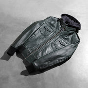 
Roslyn Hooded Leder-Bomberjacke für Damen – alternate product view 8