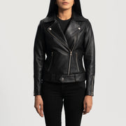 
Rumy Kastanienbraun Leder-Bikerjacke für Damen – alternate product view 4