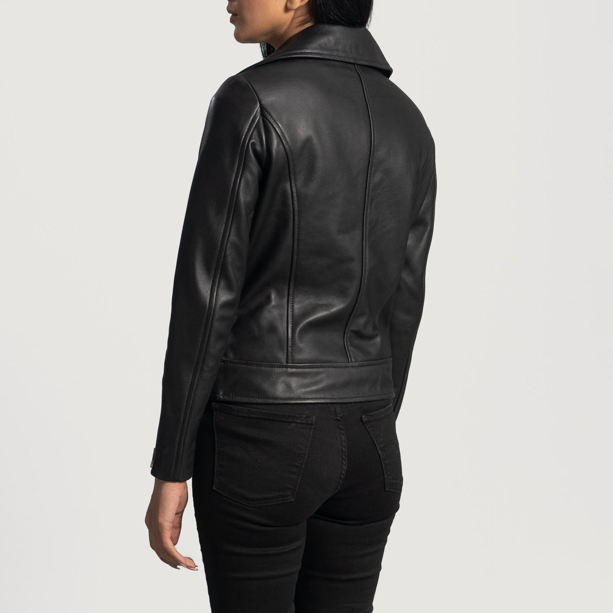 
Rumy Kastanienbraun Leder-Bikerjacke für Damen – alternate product view 5