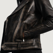 
Rumy Kastanienbraun Leder-Bikerjacke für Damen – alternate product view 6