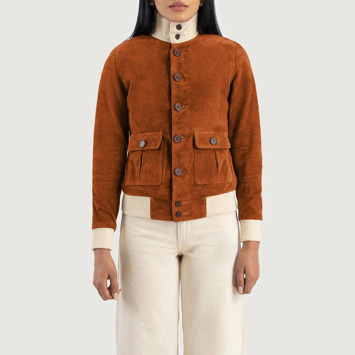 
Sasha A1 Leder-Bomberjacke für Damen – alternate product view 4