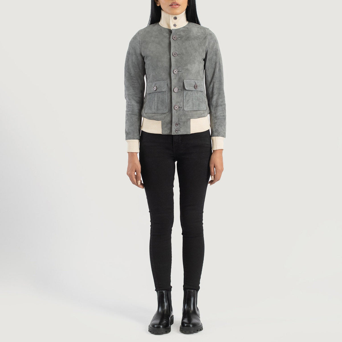 
Sasha A1 Leder-Bomberjacke für Damen – alternate product view 3