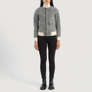 
Sasha A1 Leder-Bomberjacke für Damen – alternate product view 3