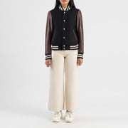 Savant Varsity Lederjacke für Damen – Zusätzliche Produktansicht 3