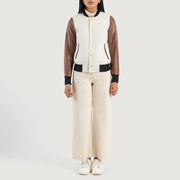 Savant Varsity Lederjacke für Damen – Zusätzliche Produktansicht 3