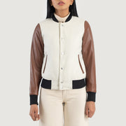 Savant Varsity Lederjacke für Damen – Zusätzliche Produktansicht 4