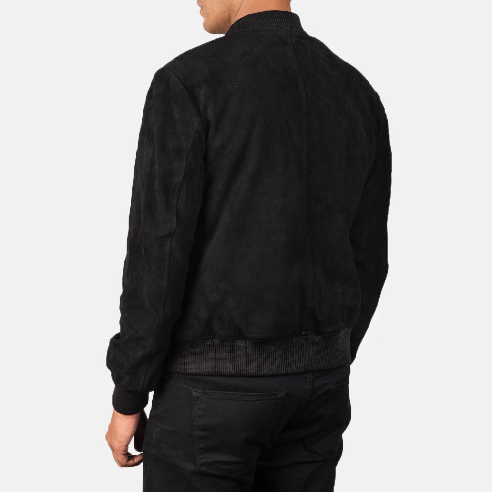 Authentic Goatskin Suede with Suede Finish Grain Texture &amp; Heavy-Duty Seam Stitching Detail
