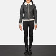 Sherilyn B-3 Black Bomber Jacket – alternate product view 3
