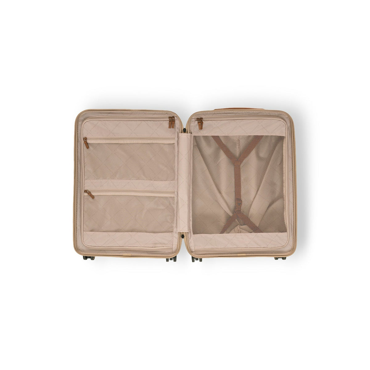 Tailored Rib Cuffs &amp; Hem Craftsmanship Construction Detail on Hand Luggage Suitcase Front Pocket Zuna