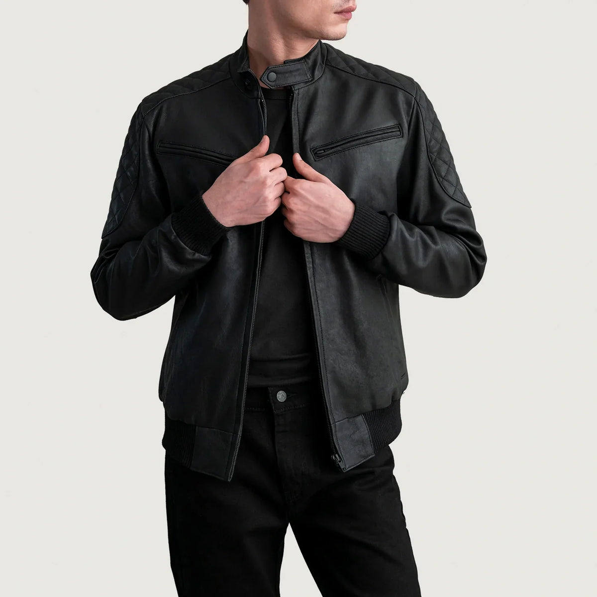 
Sven Leder-Bomberjacke für Herren – alternate product view 1