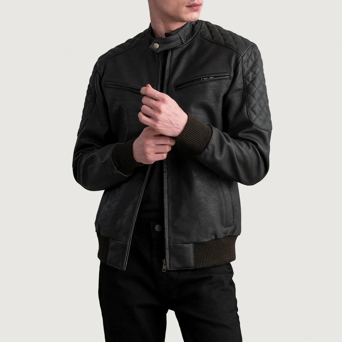 
Sven Leder-Bomberjacke für Herren – alternate product view 1