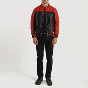 Terrance Schwarz Varsity Lederjacke für Herren – Zusätzliche Produktansicht 5