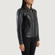 Vixen Classic Collar Lederjacke für Damen – Zusätzliche Produktansicht 2