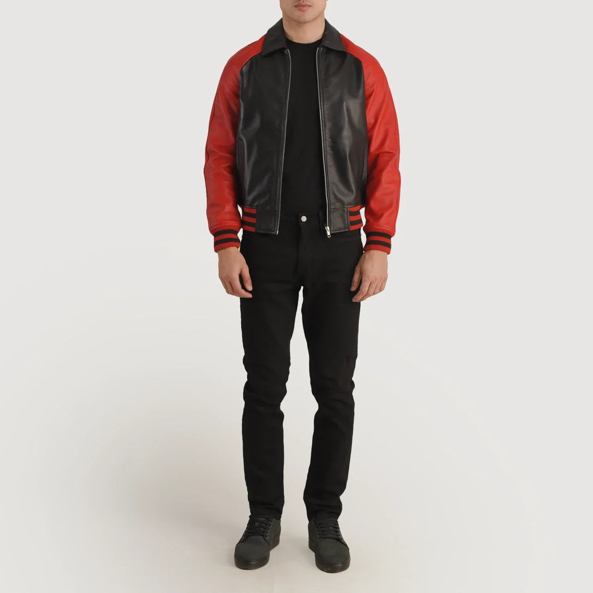 Walton Varsity Lederjacke für Herren – Zusätzliche Produktansicht 1