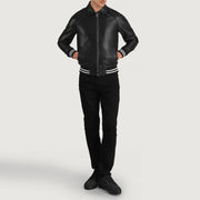 Walton Varsity Lederjacke für Herren – Zusätzliche Produktansicht 3