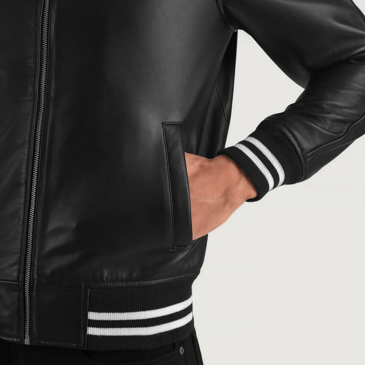Walton Varsity Lederjacke für Herren – Zusätzliche Produktansicht 6