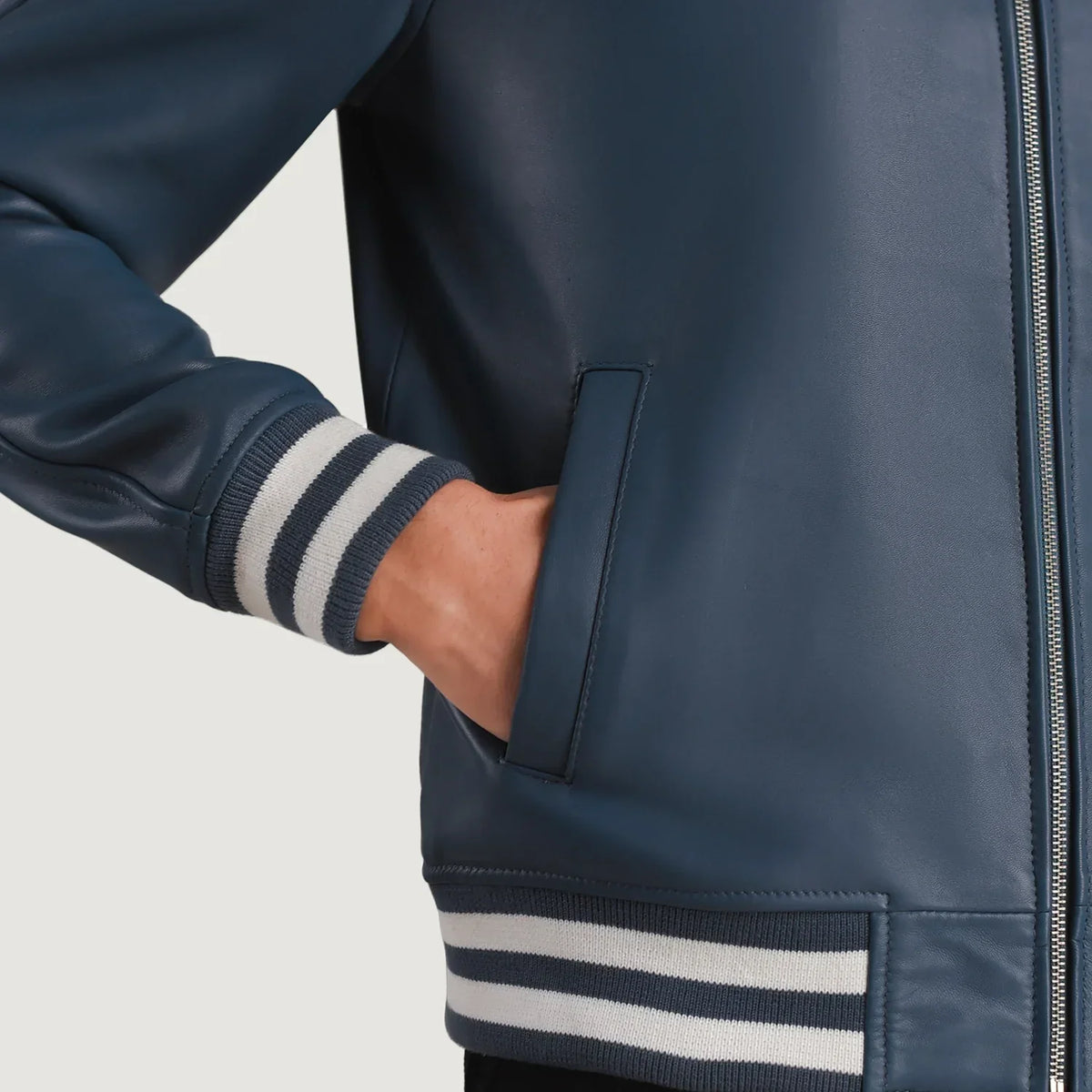 Walton Varsity Lederjacke für Herren – Zusätzliche Produktansicht 5